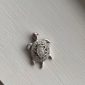 Stamped Sterling Silver Turtle pendent
